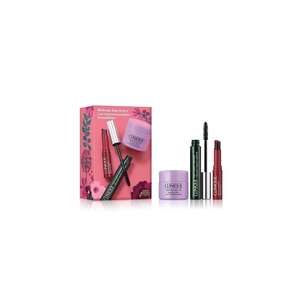 Clinique Mascara High Impact N. Intense Black + Almost Lipstick N. Black Honey + Cleansing Balm Take The Day Off 