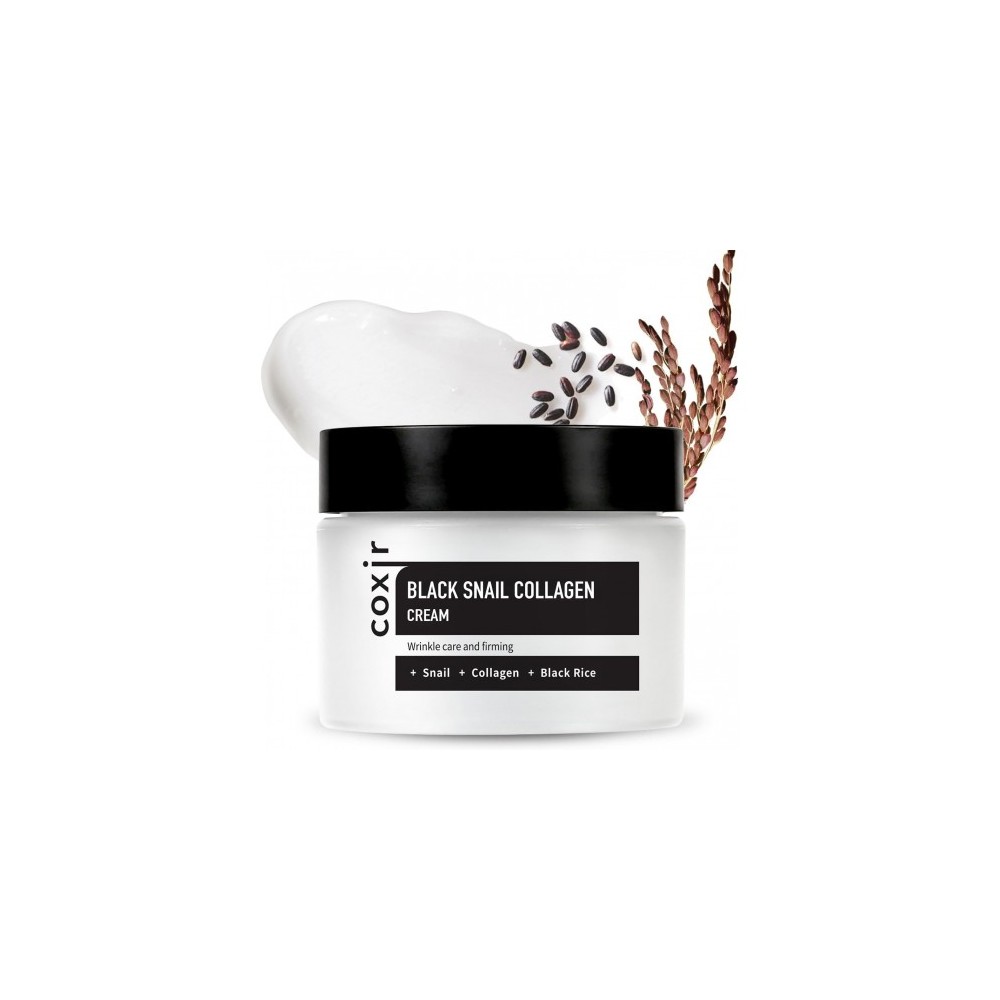 Coxir Black Snail Collagen Cream - Crema Viso Anti-EtÃ  Elasticizzante 50 Ml 