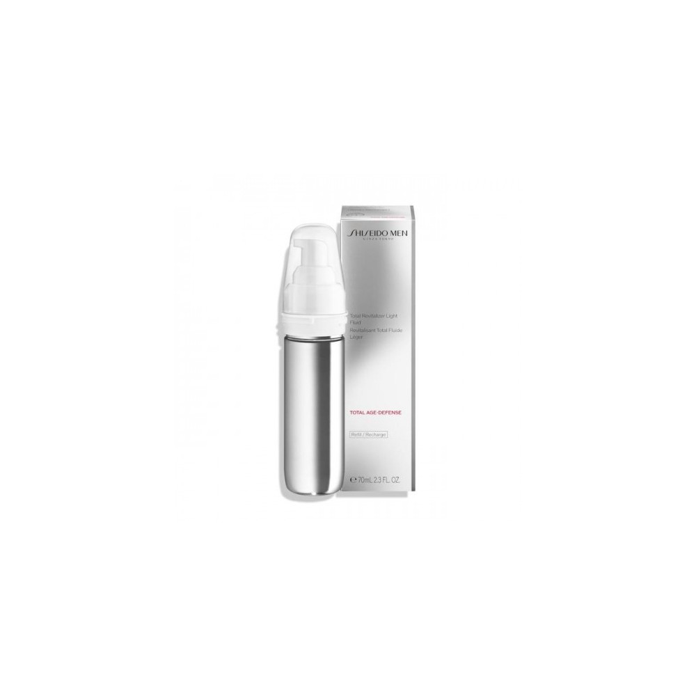 Shiseido Total Revitalizer Light Fluid Total Age-Defense - Fluido Idratante Anti-Età  Uomo 70 Ml Ricarica 