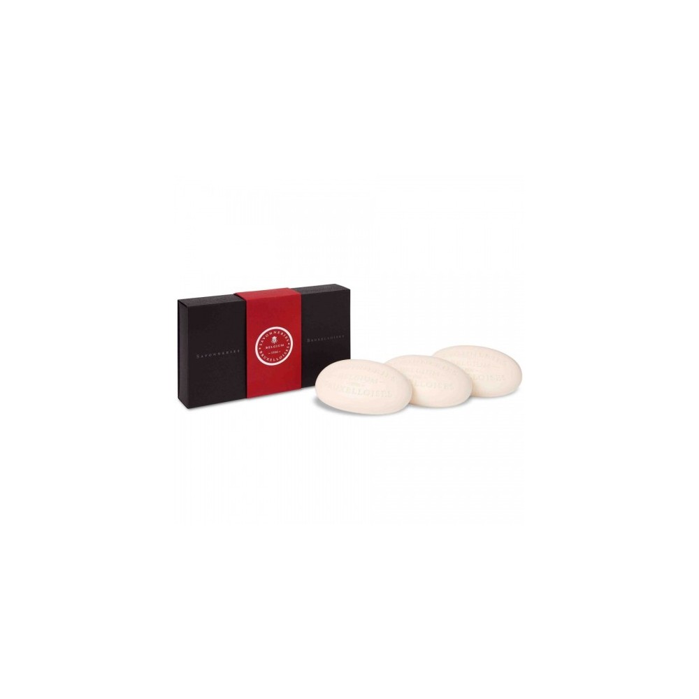 Savonneries Bruxelloises Tripple Milled Soap - Sapone Al Red Wine, Idratante E Profumato Con Burro Di Karitè, 3 X 100 G 