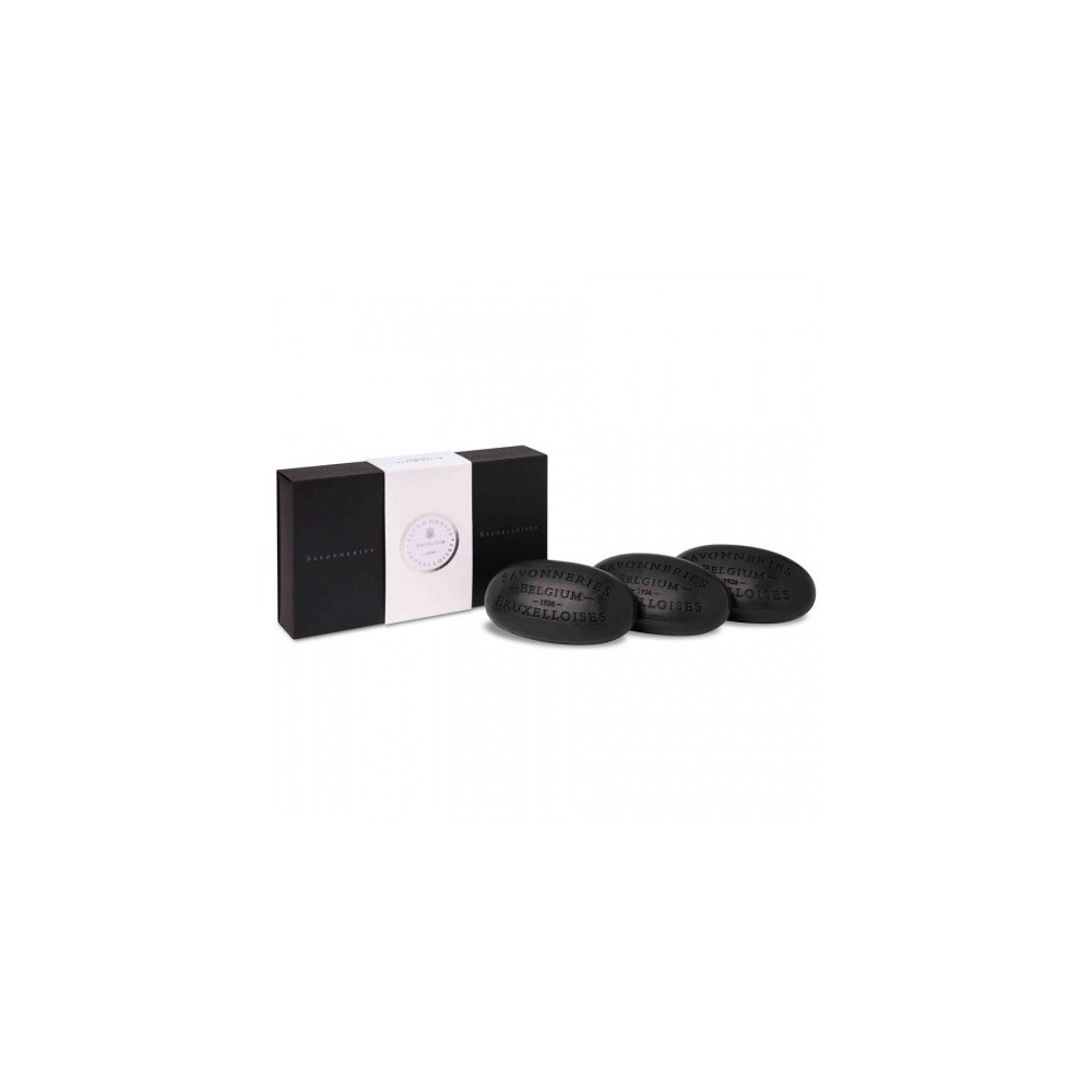 Savonneries Bruxelloises Black Roses - Sapone Triple Milled Con Burro Di Karitè E Olio Di Mandorle Rosa E Muschio 3 X 100 G 