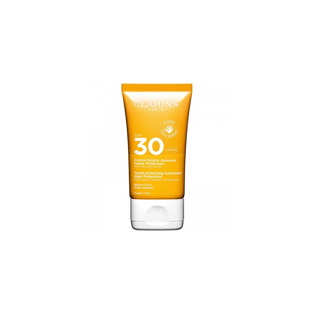 Clarins Creme Solaire Jeunesse Haute Protection Spf30 - Crema solare ad alta protezione 50 Ml 