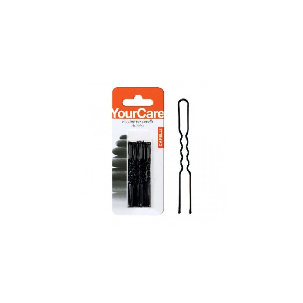 Your Care 12 Forcine Nere da da 2,5 per capelli 