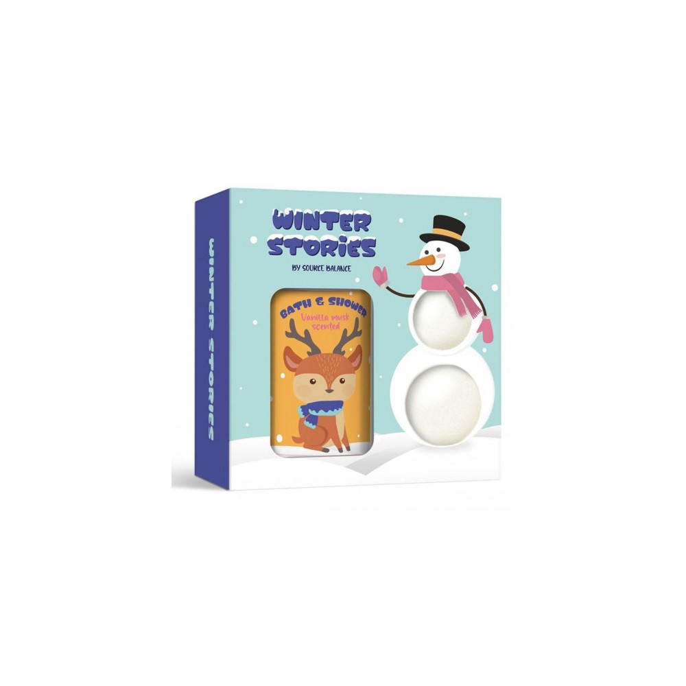 Treffina Winter Stories - Gel Doccia Vanilla Musk 100 ml + Bagnoschiuma 20 g + Bagnoschiuma 50 g 