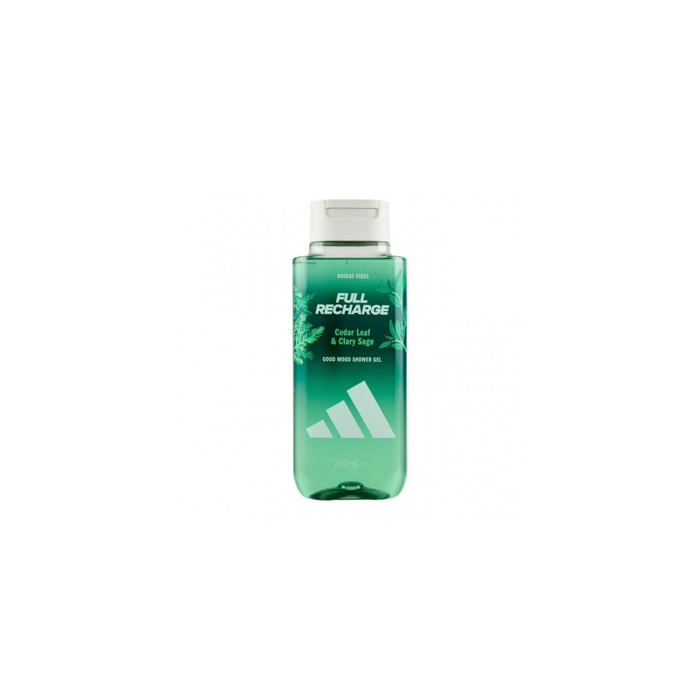 Adidas Vibes Full Recharge Cedar LEaf & Clary Sage - Docciaschiuma rigenerante 250 ml 