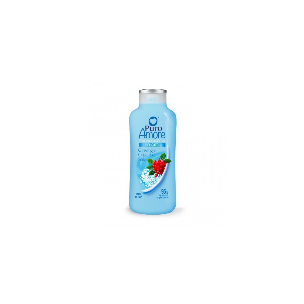 Puro Amore Ginseng E Cristalli Di Sale - Bagnodoccia Delicato 650 ml 