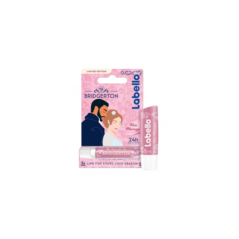 Labello Bridgerton Rose Meringue - Balsamo Labbra Idratante e Protettivo 5,5 ml 