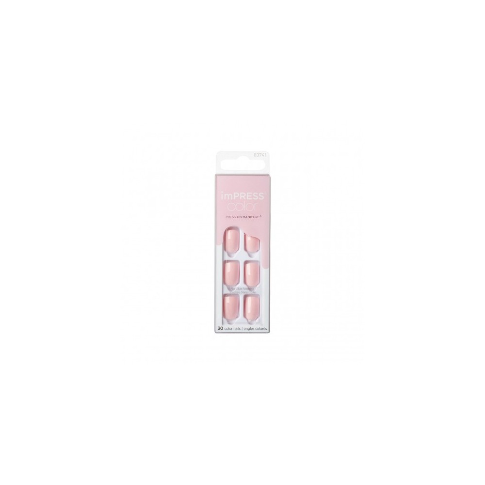 Kiss Impress Color - 30 Unghie Colorate - Rosa 