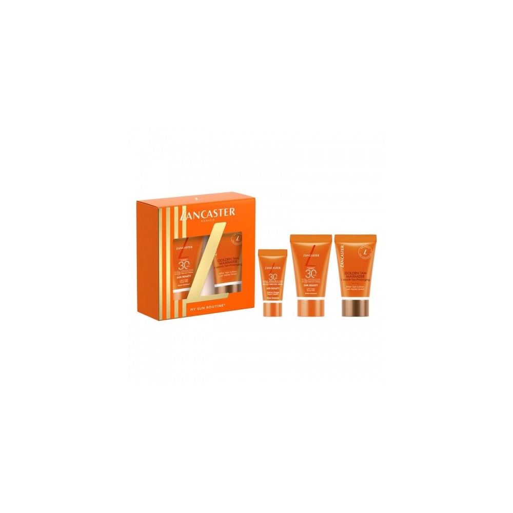 Lancaster My Sun Routine Spf30 - Crema viso Protettiva 15 ml + latte corpo Protettivo 50 ml + Doposole 50 ml 
