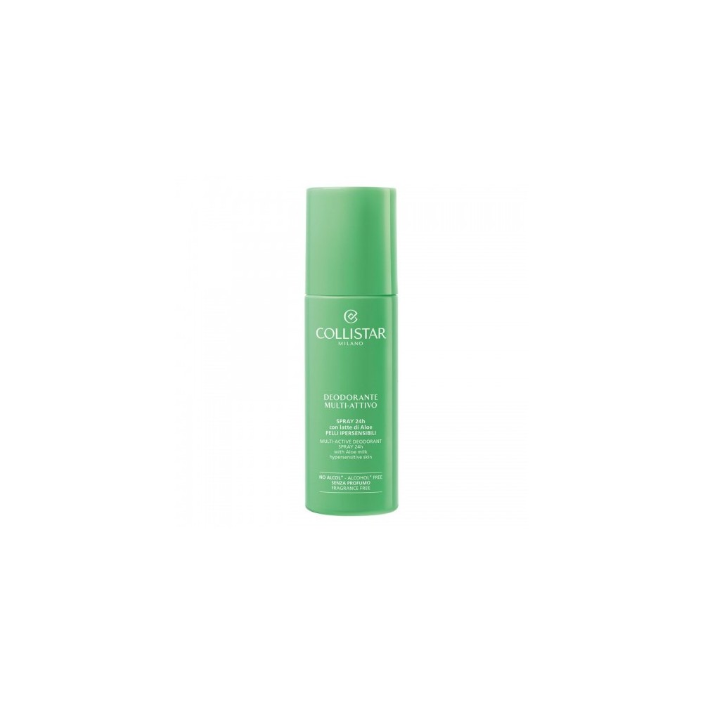 Collistar Deodorante Multi-Attivo Spray 24h Con Latte Di Aloe Pelli Ipersensibili 100 Ml 