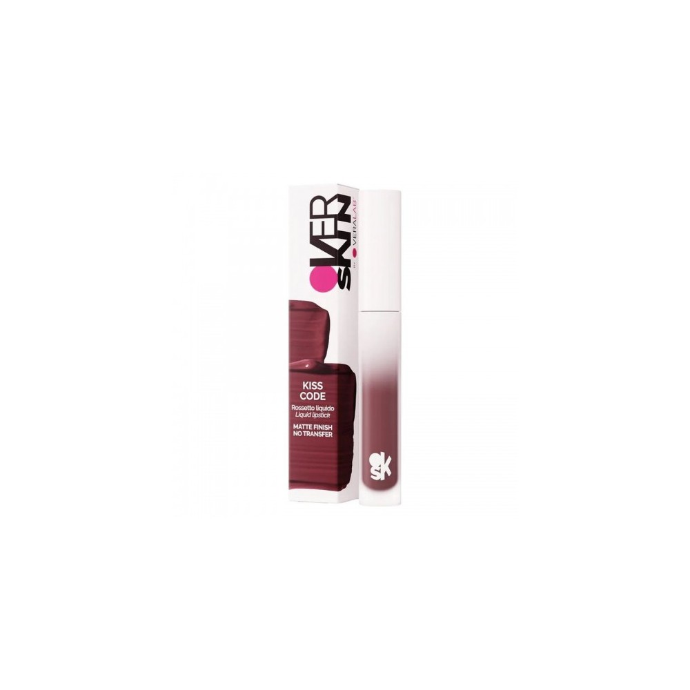 Veralab Overskin Kiss Code - Rossetto Liquido Matte N. 05 Deep Burgundy 