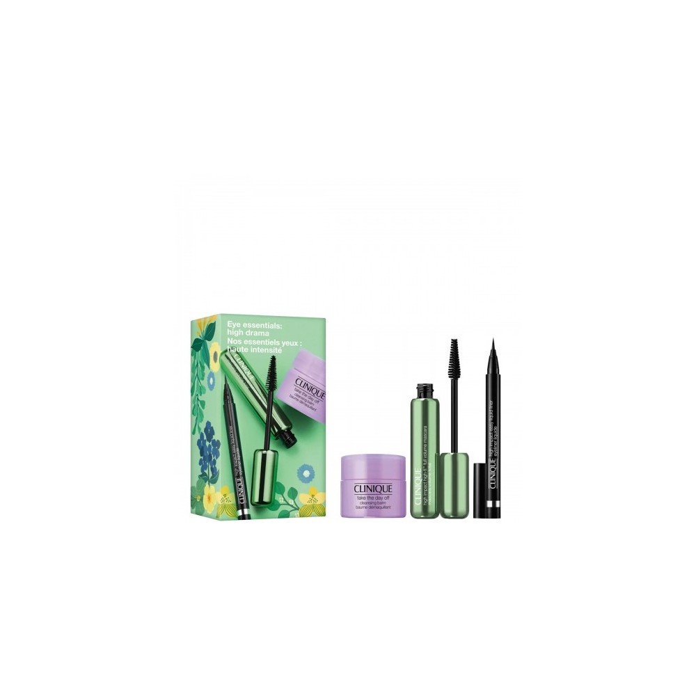 Clinique Balsamo struccante Take The Day Off + High Impact High-Fi Full Volume Mascara + High Impact Easy Liquid Liner 