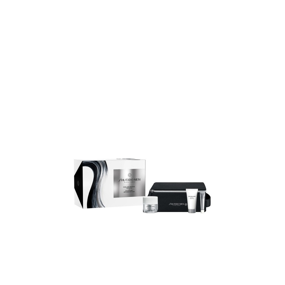 Shiseido Man Total Age-Defense Program - Rituale Trattamento Anti-Età Uomo 