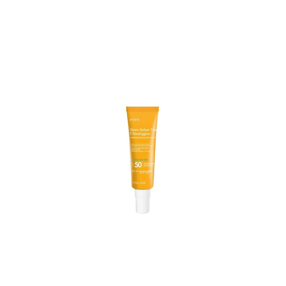 Pupa Siero Solare Viso Ultraleggero Spf50 - Protezione Macchie Antietà  50 Ml 