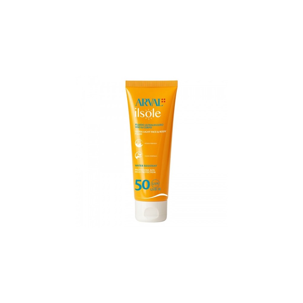 Arval Il Sole Fluido Ultraleggero Spf50 Protezione Solare Per Viso E Corpo 150 Ml 