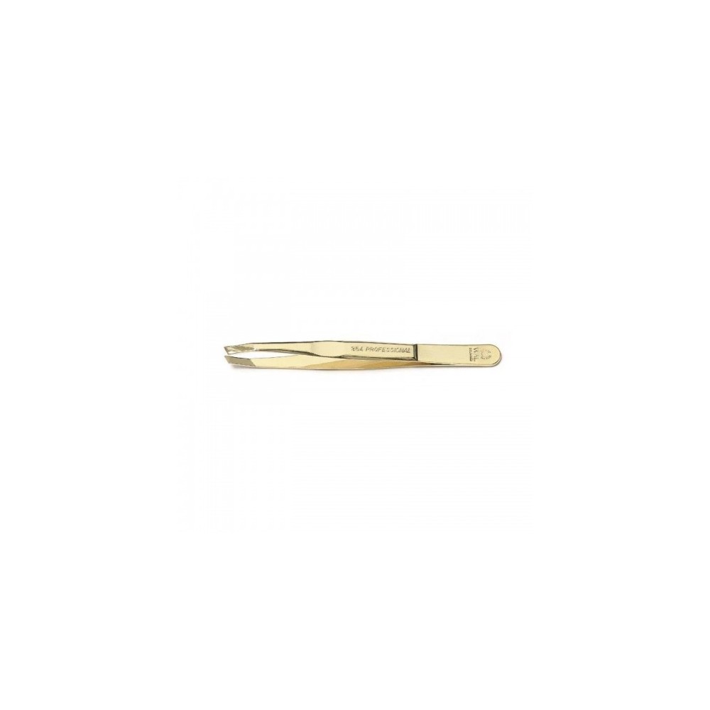 Wal Italia Pinzetta obliqua stretta ergonomica Professional Oro da 3,5 pollici 