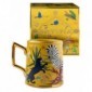 Ortigia Tazza Jungle Sabbia - Tazza in ceramica pregiata decorata a mano