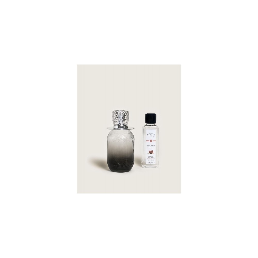 Maison Berger Paris Evanescence - Profumatore per Ambienti Grigio + Ricarica Cuir Mystique 250 ml 