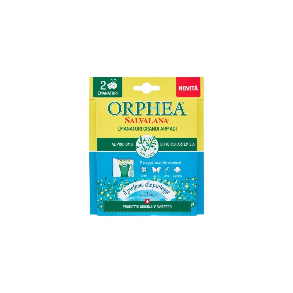 Orphea Salvalana - 2 Emanatori al Profumo di Fiori di Artemisia per Armadi 