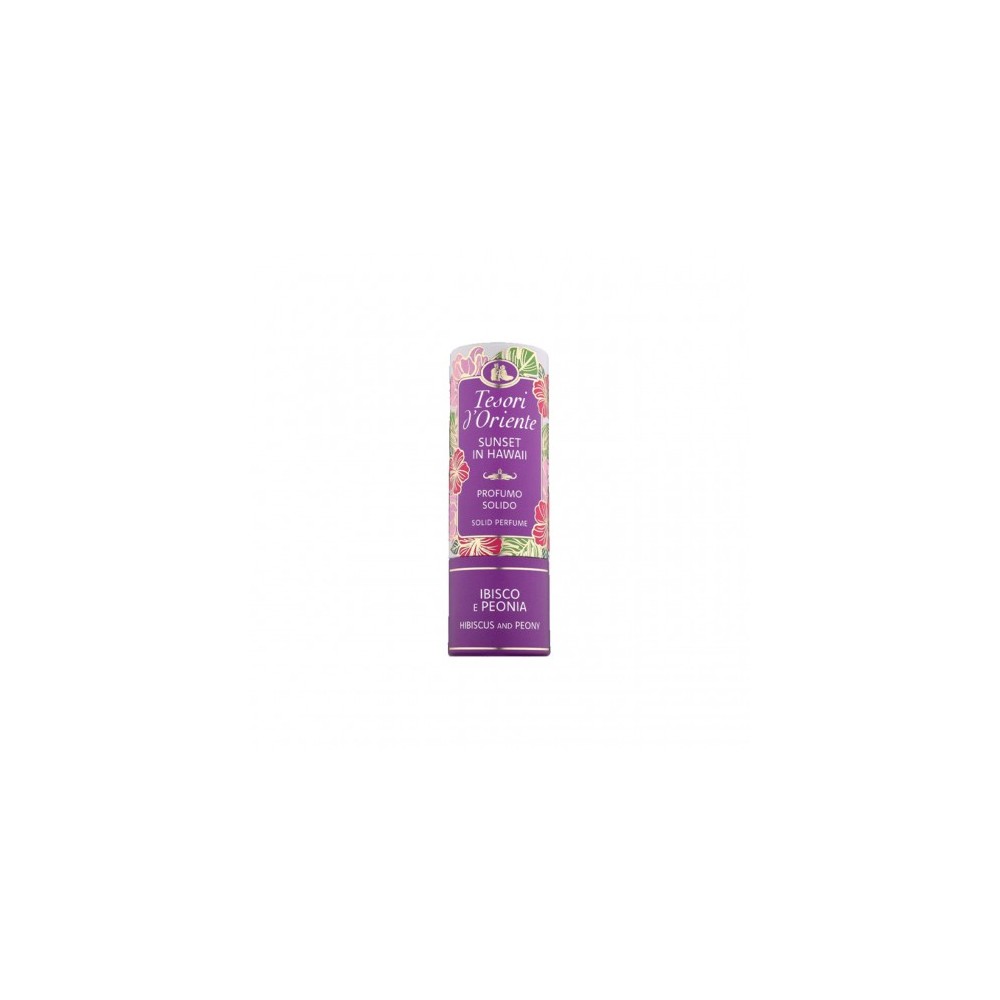 Tesori D'Oriente Sunset In Hawaii Ibisco E Peonia - Profumo Solido Donna 7 ml 