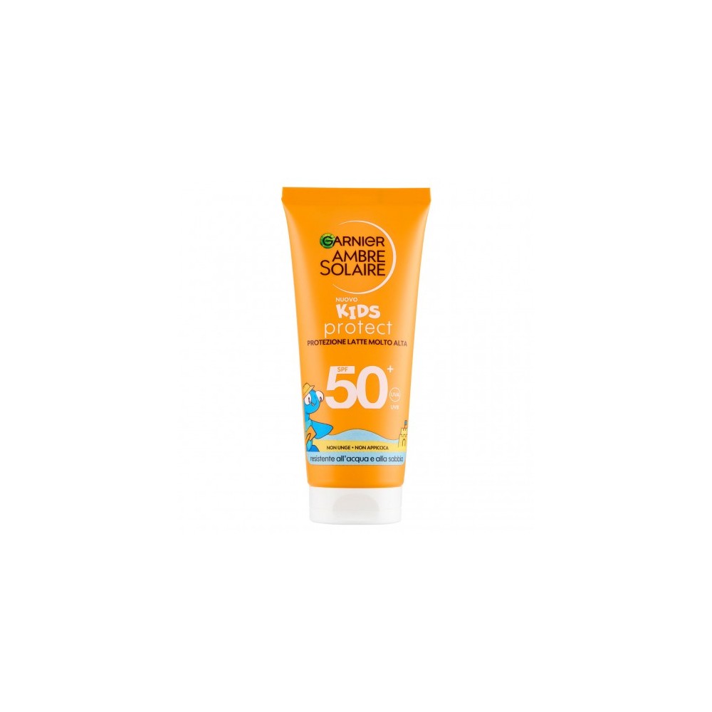Garnier Crema Solare per Bambini 50 Spf Kids Protect Protezione latte molto alta 100 ml 