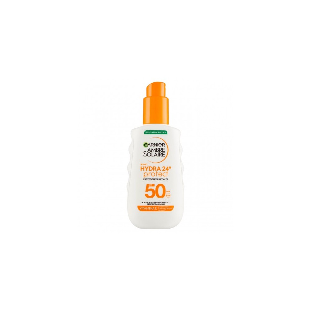 Garnier Crema Solare 50 SPF Hydra 24h Protect Spray Protezione Alta 150 ml 