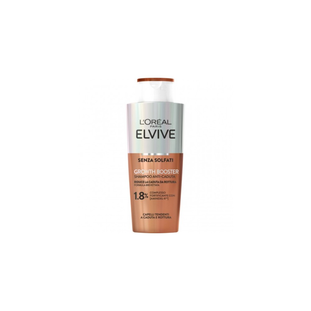 L'Oreal Paris Elvive Growth Booster - Shampoo Anti-Caduta per Capelli Fragili 200 ml 