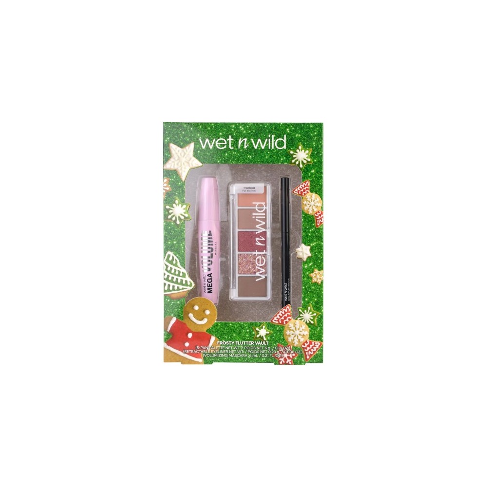 Wet N Wild Set Regalo Frosty Flutter - Eyeliner Nero Retrattile + Mascara Volumizzante + Palette Ombretti 