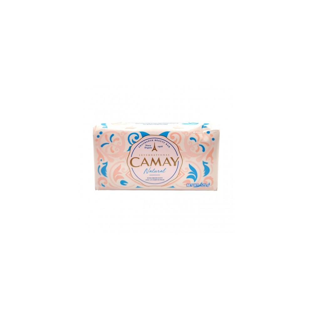 International Camy Natural - Saponette Solide Fragranza Bergamotto e Legno di Cedro 3 x 125 gr 