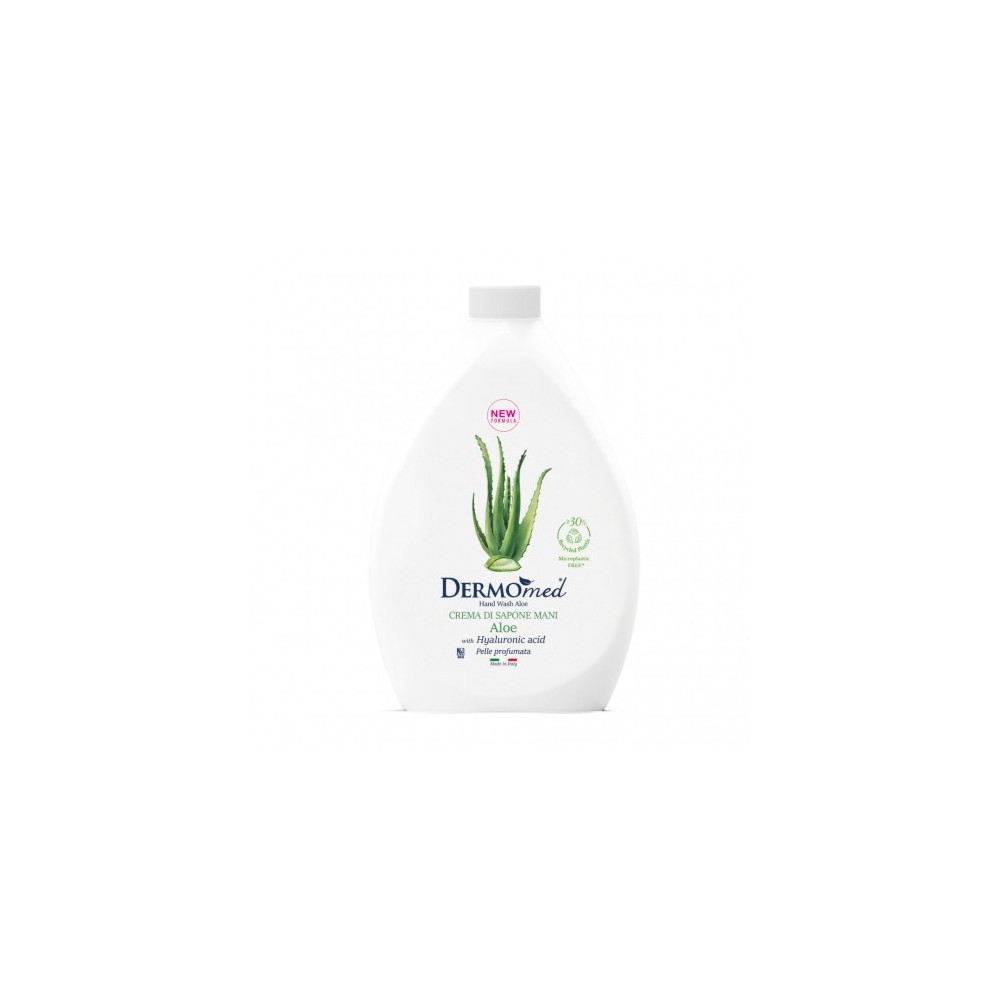 Dermomed Aloe & Melograno Crema Di Sapone Mani - Ricarica da 1000 ml 