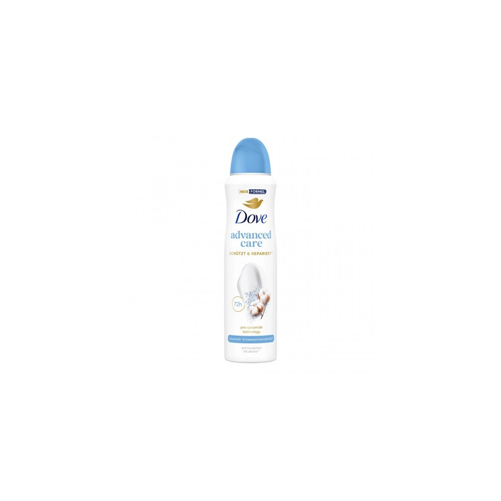 Dove Advanced Care Fresh Cotton And Sea Minerals - Deodorante Antitraspirante Spray 150 ml 