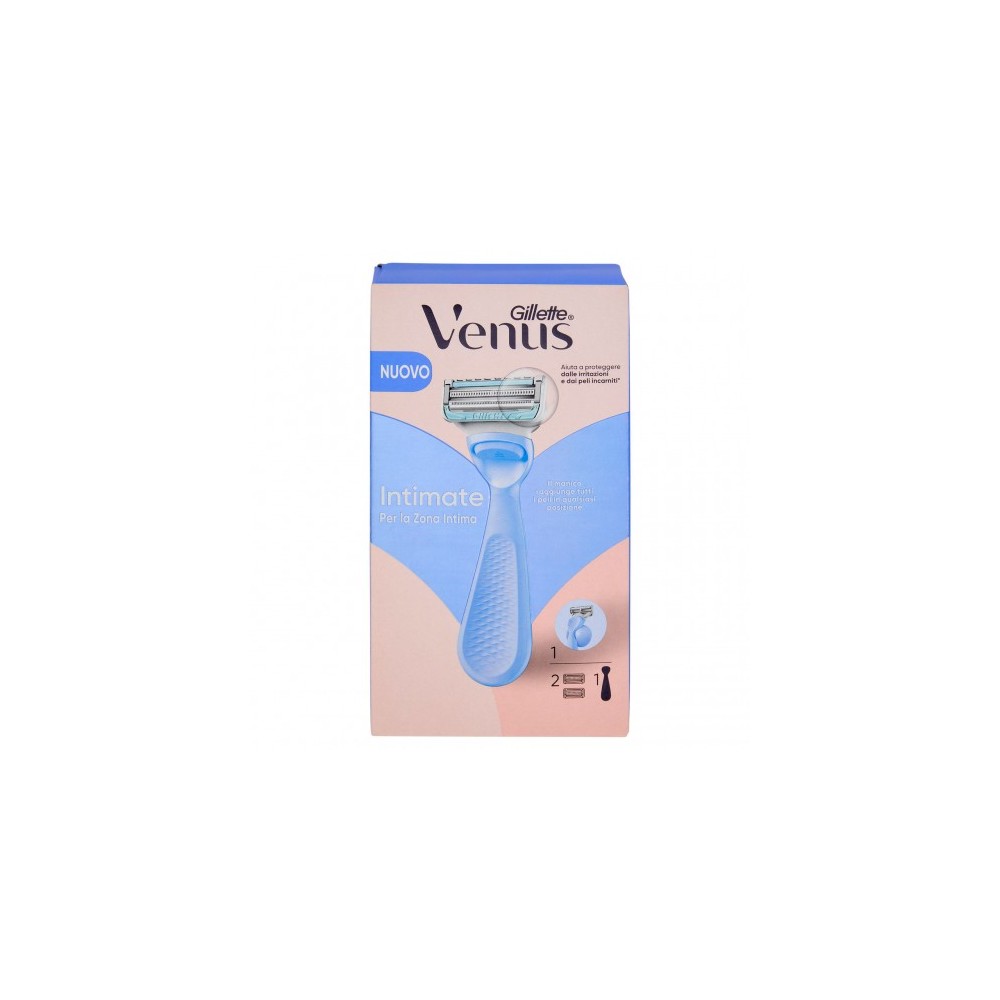 Gillette Venus Intimate - Rasoio Donna 1 Manico + 2 Lamette 