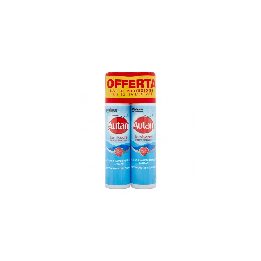 Autan Family Care Bipacco - Spray Antizanzare Insetto Repellente 2 x 100 ml 