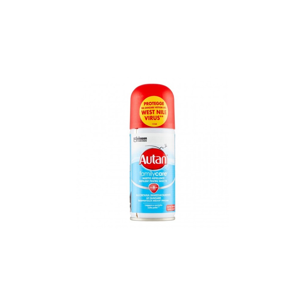 Autan Family Care Spray Secco Insetto Repellente E Antizanzare 100 ml 