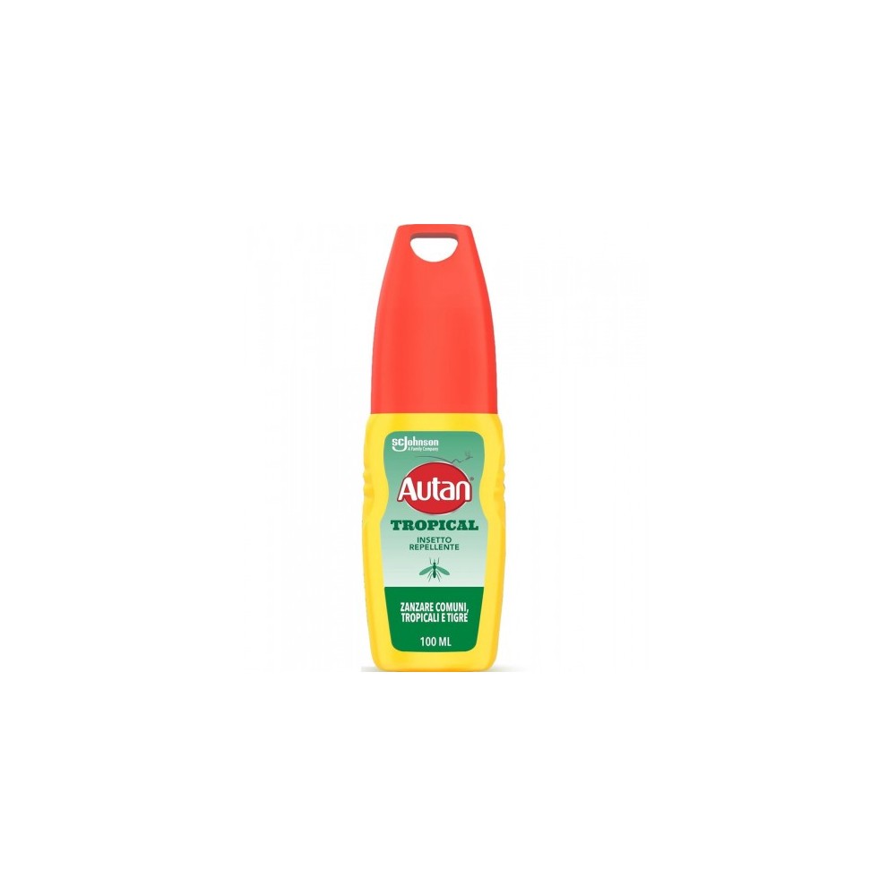 Autan Tropical Vapo - Repellente per insetti e zanzare comuni e tropicali, protezione fino a 8 ore 100 ml 