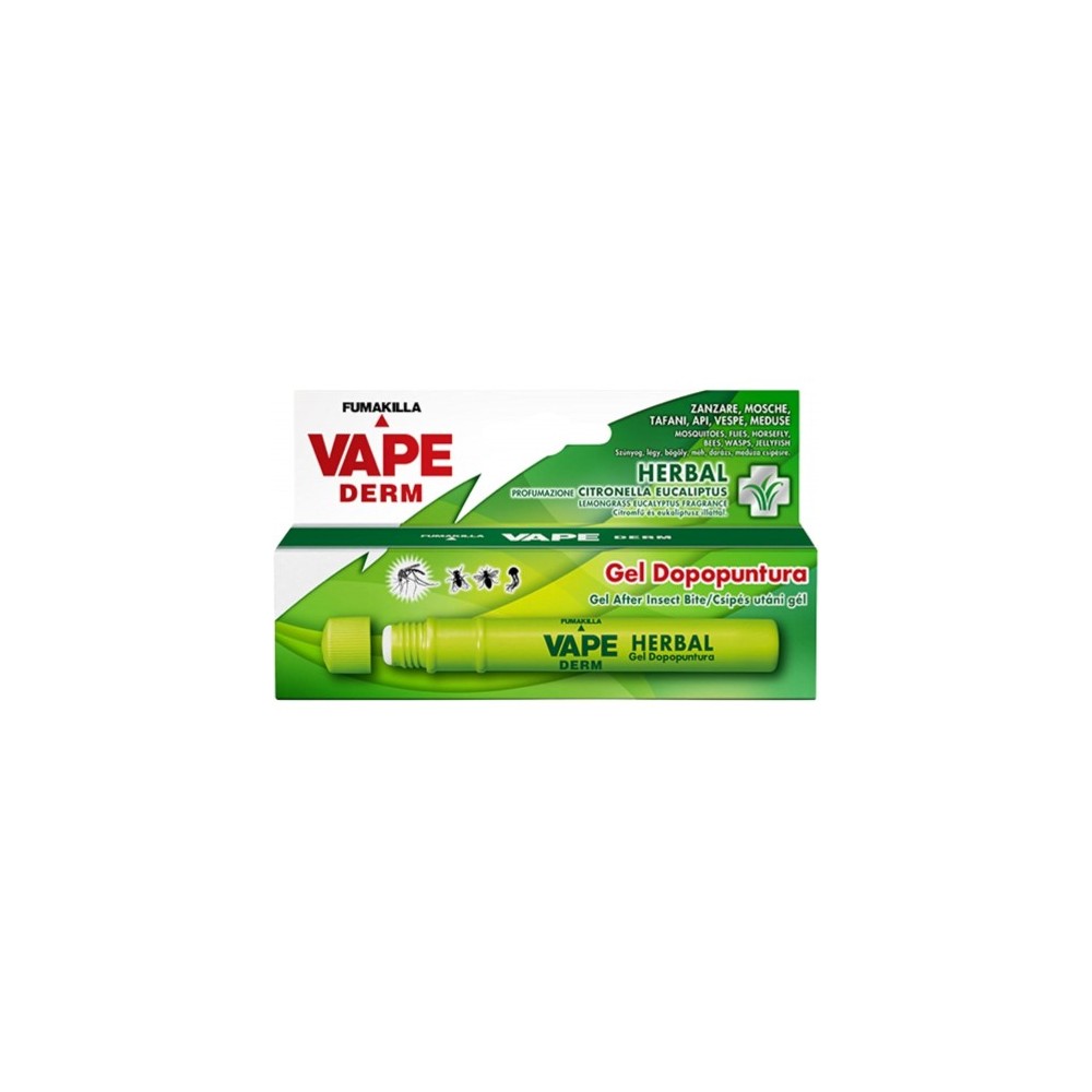 Vape Derm - Gel Dopopuntura Lenitivo e Rinfrescante per Pelli Sensibili 10 ml 