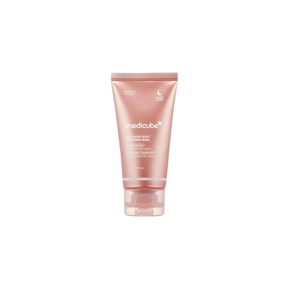 Medicube Collagen Night Wrapping Peel Off Mask - Trattamento Notturno Anti-Età Rassodante e Illuminante 75 ml 