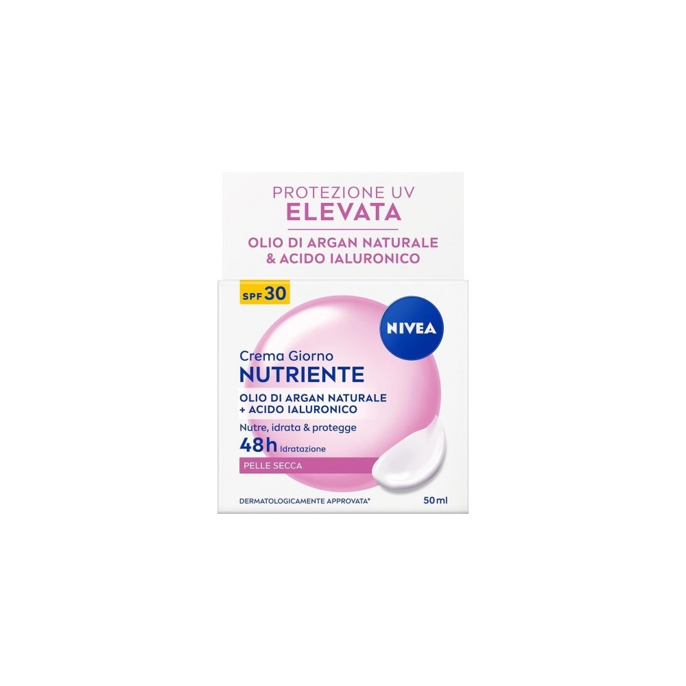 Nivea Crema Giorno Nutriente Idratante e Protettiva SPF 30 per Pelle Secca 50 ml 