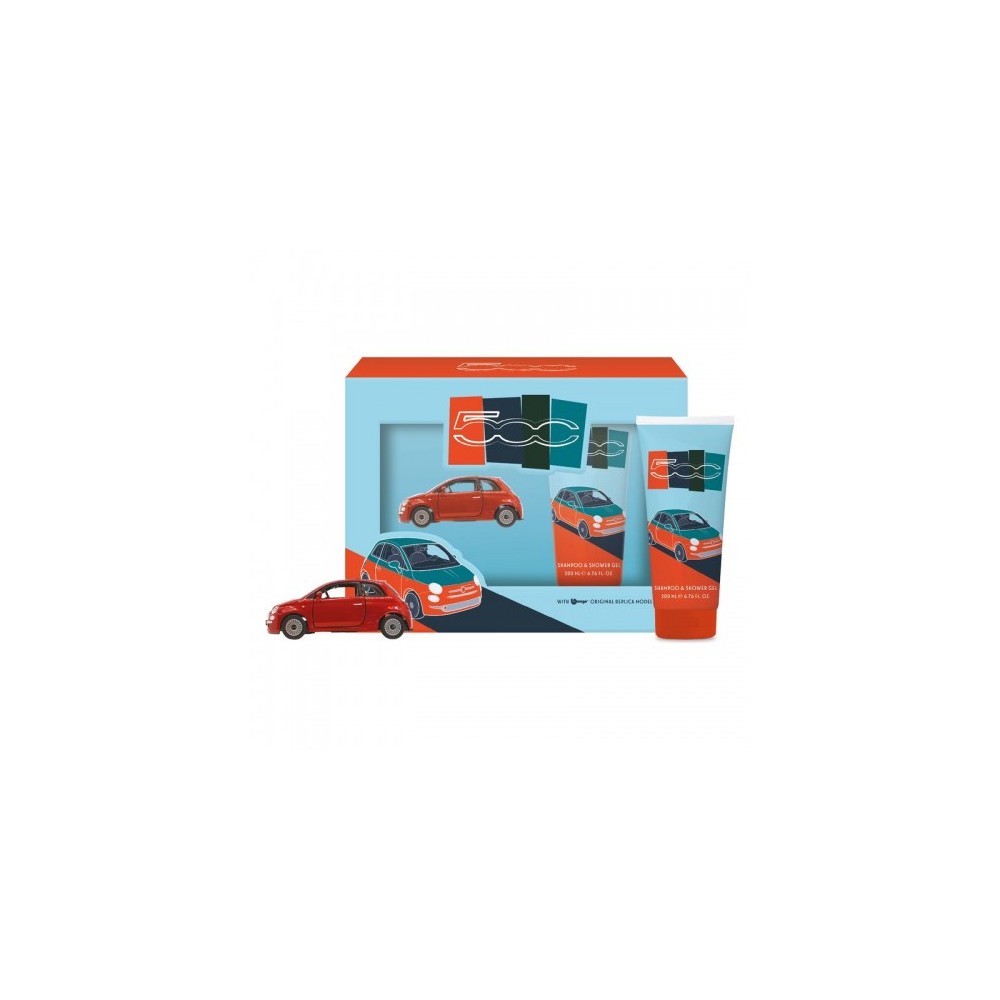 Fiat 500 Shower Gel 200 Ml + Modellino Fiat 500 