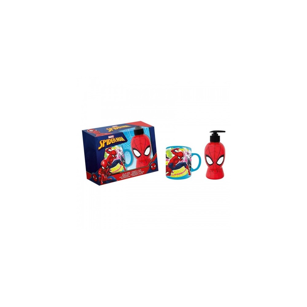 Marvel Spider-Man - Bagnoschiuma 3D 300 Ml + Tazza Personalizzata 