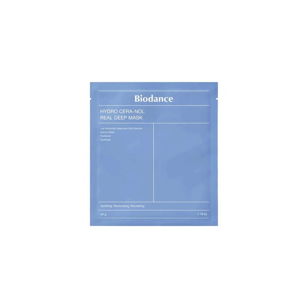 Biodance Hydro Cera-Nol Real Deep Mask - Maschera Lenitiva Illuminante 