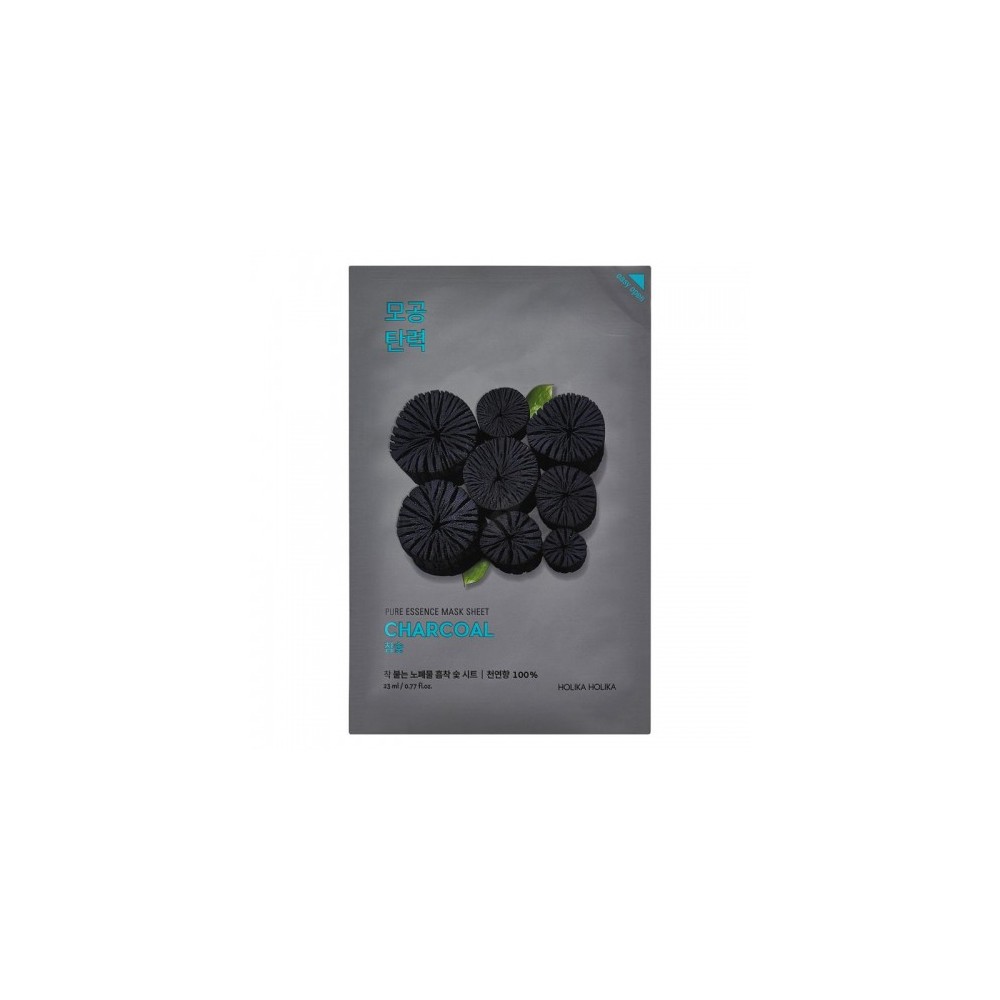 Holika Holika Charcoal Pure Essence Mask Sheet - Maschera Purificante Al Carbone 23 Ml 