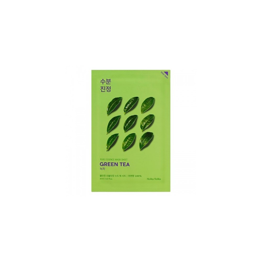 Holika Holika Green Tea Pure Essence Mask Sheet - Maschera Lenitiva E Illuminante 20 Ml 