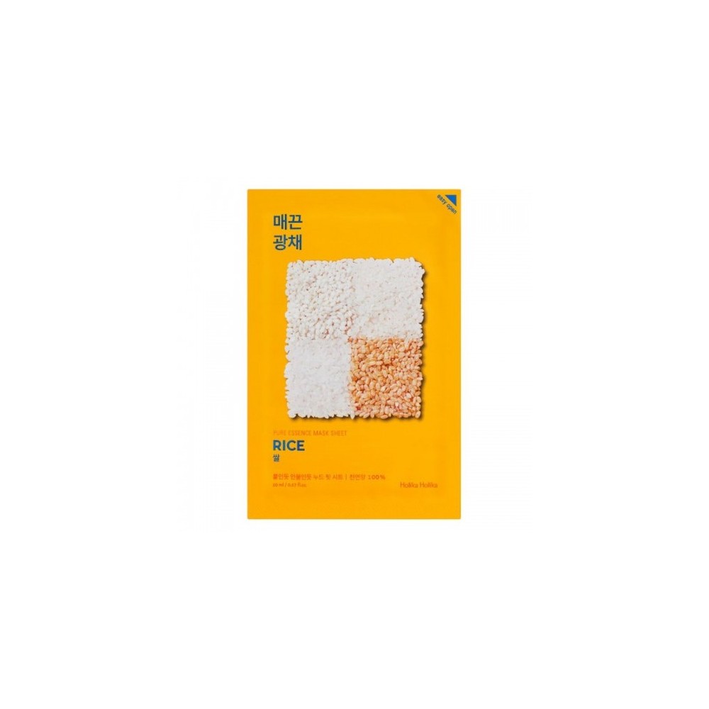 Holika Holika Rice Pure Essence Mask Sheet Riso - Maschera Illuminante E Idratante 23 Ml 