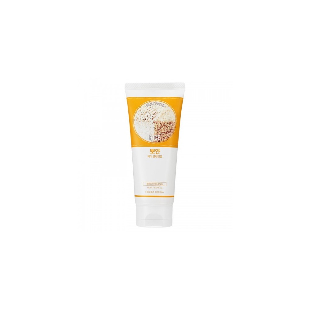 Holika Holika Rice Daily Fresh Brightening - Schiuma Detergente Viso Illuminante Anti-Età 150 Ml 
