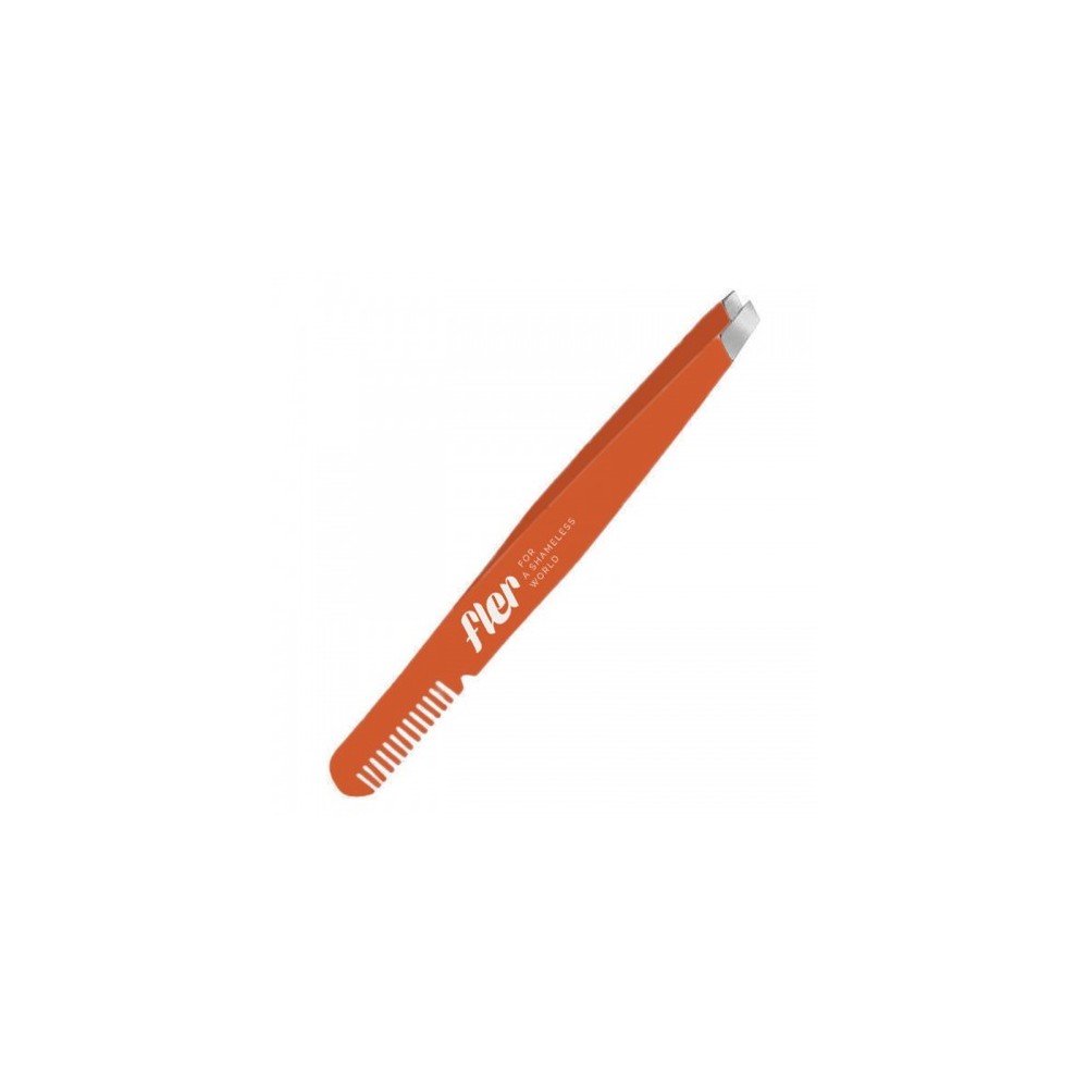 Fler Pinzetta Sopracciglia Con Pettine Orange 