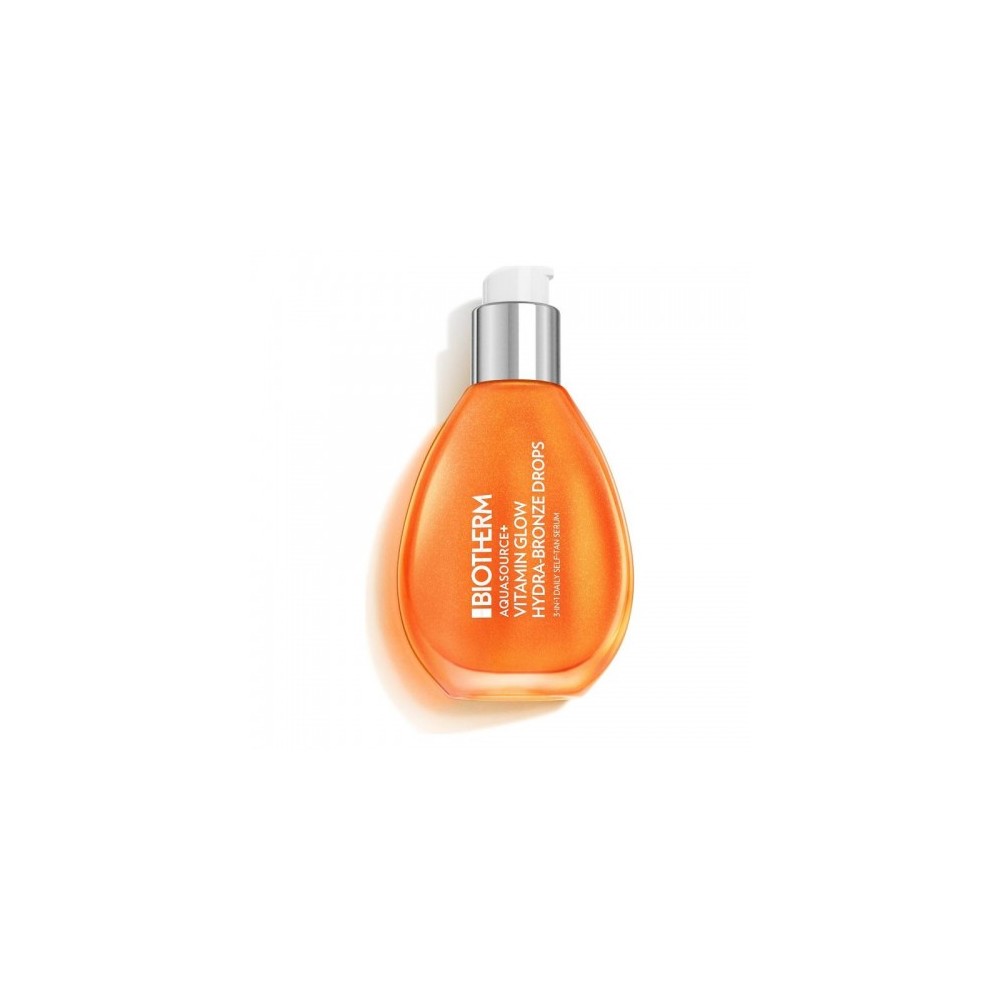 Biotherm Aquasource+ Vitamin Glow Hydra-Bronze Drops - Siero 3In1 Autoabbronzante Idratante E Illuminante 50 Ml 