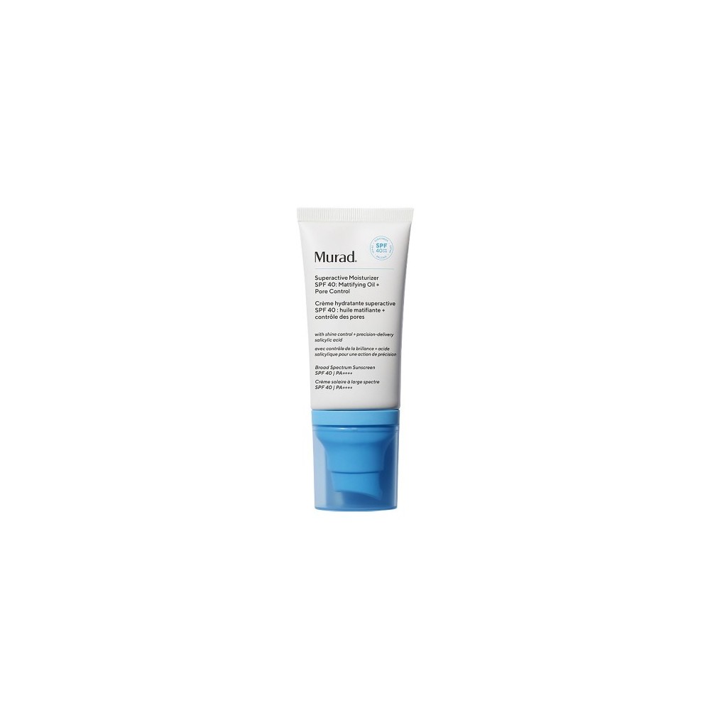 Murad Superactive Moisturizer Spf 40 - Crema Giorno Idratante Opacizzante E Controllo Pori 50 Ml 
