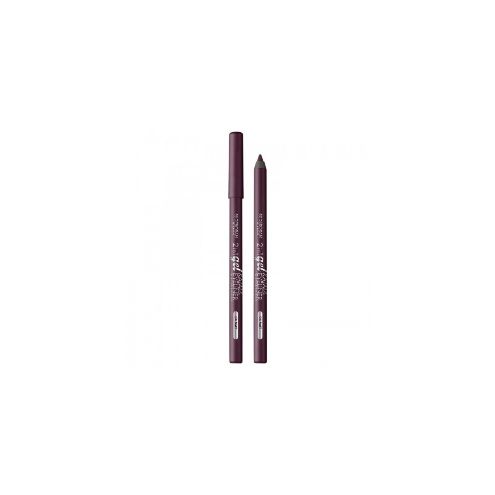 Deborah 2In1 Gel Kajal & Eyeliner - Matita Occhi N. 04 Mat Burgundy 