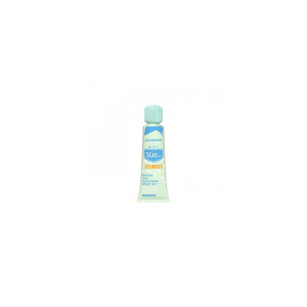 Lalarecipe Matcha Cica Sun Cream Spf50+ Protezione Solare Viso 50 Ml 